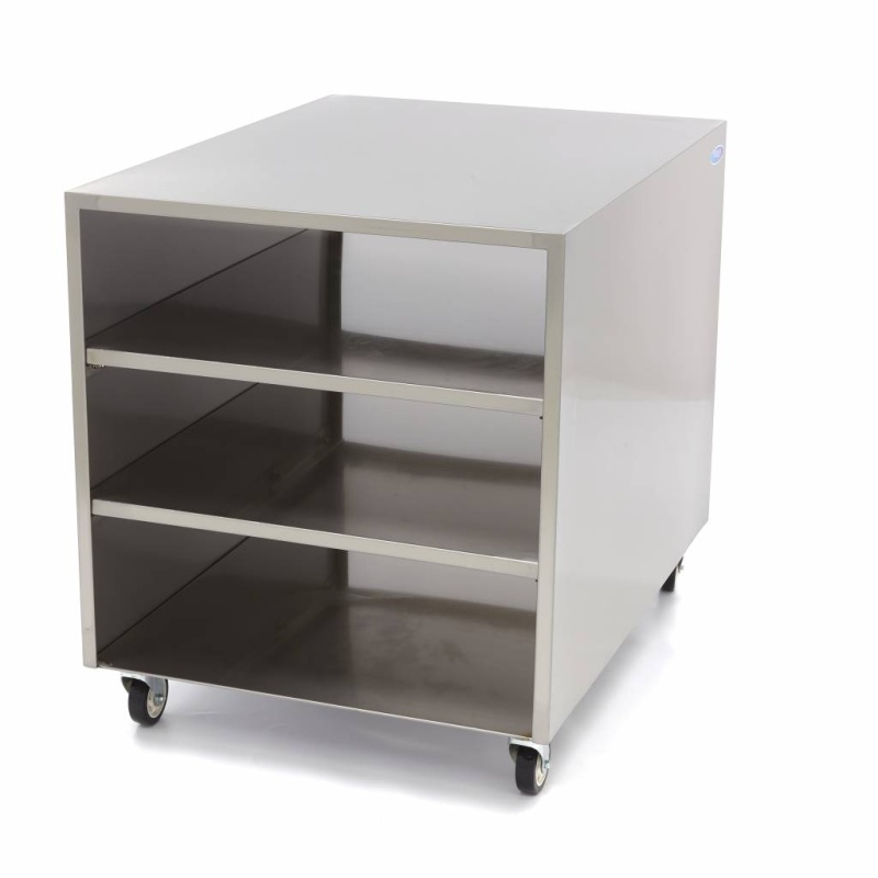 Roostevabast terasest masinalaud – 60 x 80 cm – kandevõime 120 kg – ratastel
