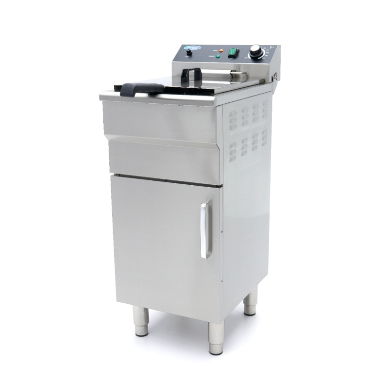 Fritüür – 16 L – 1 korv – tühjenduskraani ja alusega – 230 V