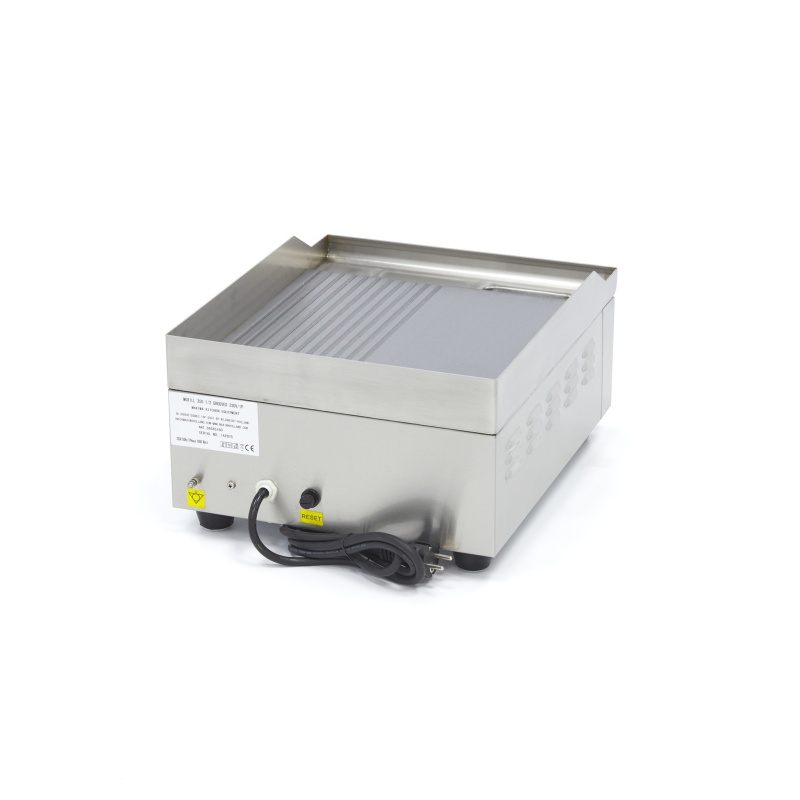 Grillplaat – poolsooneline – 36 cm – rasvakogumisalusega