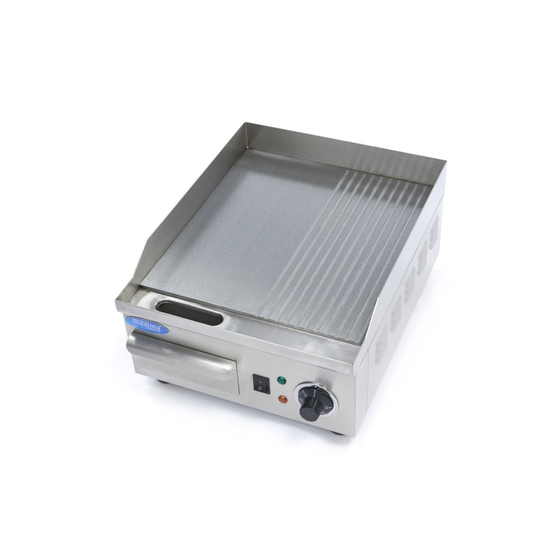 Grillplaat – poolsooneline – 36 cm – rasvakogumisalusega