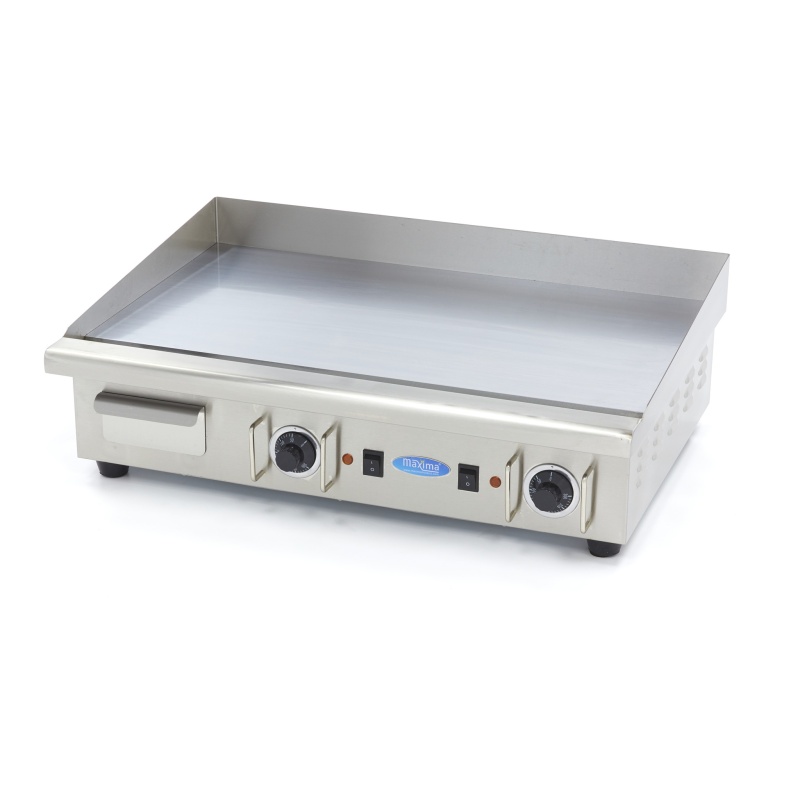 Grillplaat – sile kroom – 73 cm – rasvakogumisalusega – 400 V