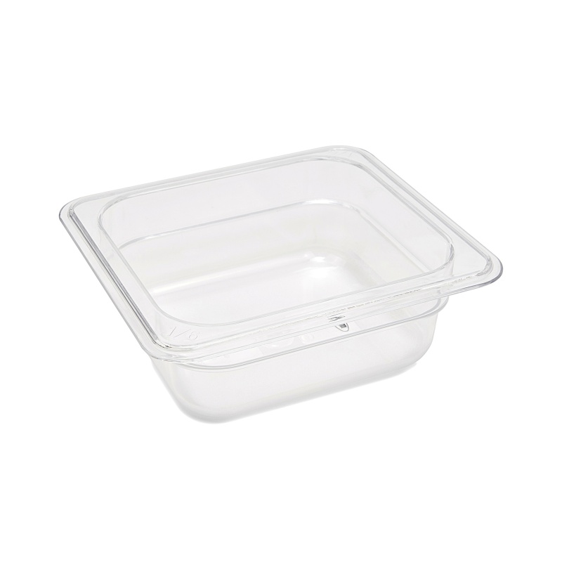 GN-nõu – 1/6 GN – 6,5 cm sügav – polükarbonaat