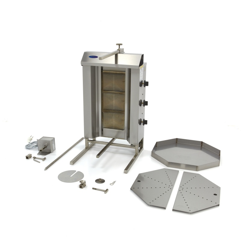 Kebabigrill 30kg, gaas