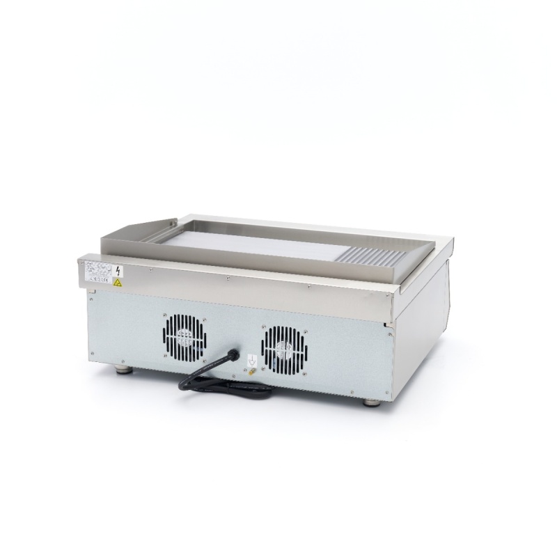Induktsioon-grillplaat 700 – sile ja sooneline – 5000 W – topelt