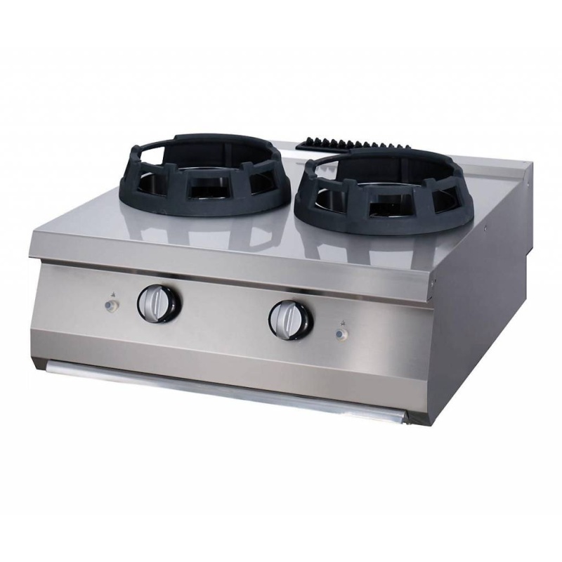 Wok pliit 2x Ø28,5 cm, gaas