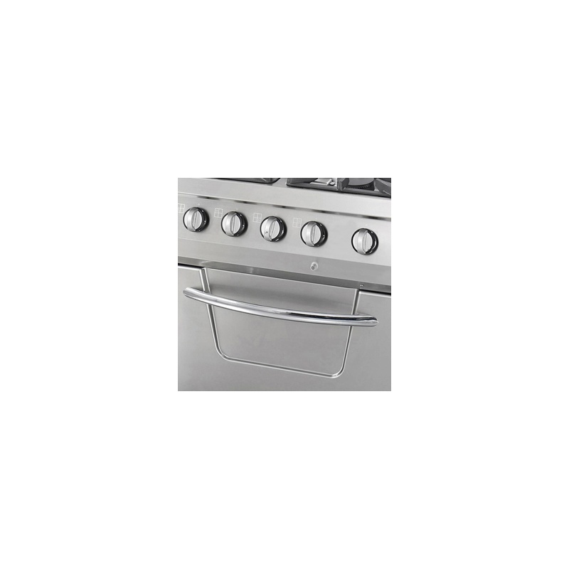 Heavy-duty pliit – 4 põletit – kaheosaline – 70 cm sügav – 37 kW – gaas ahjuga