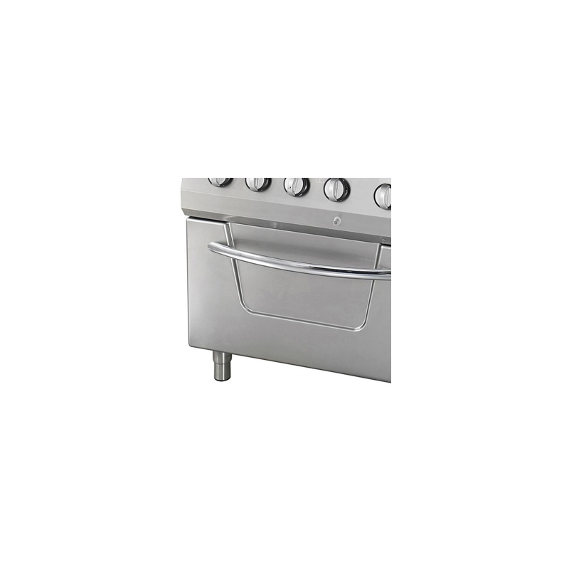 Heavy-duty pliit – 4 põletit – kaheosaline – 70 cm sügav – 37 kW – gaas ahjuga