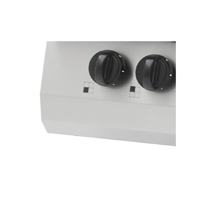 Heavy-duty pliit – 2 põletit – üheosaline – 70 cm sügav – 15 kW – gaas