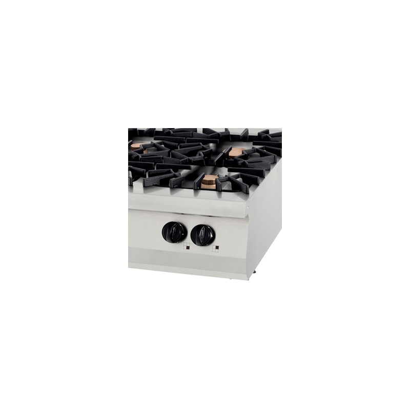 Premium pliit – 4 põletit – kaheosaline – 90 cm sügav – gaas