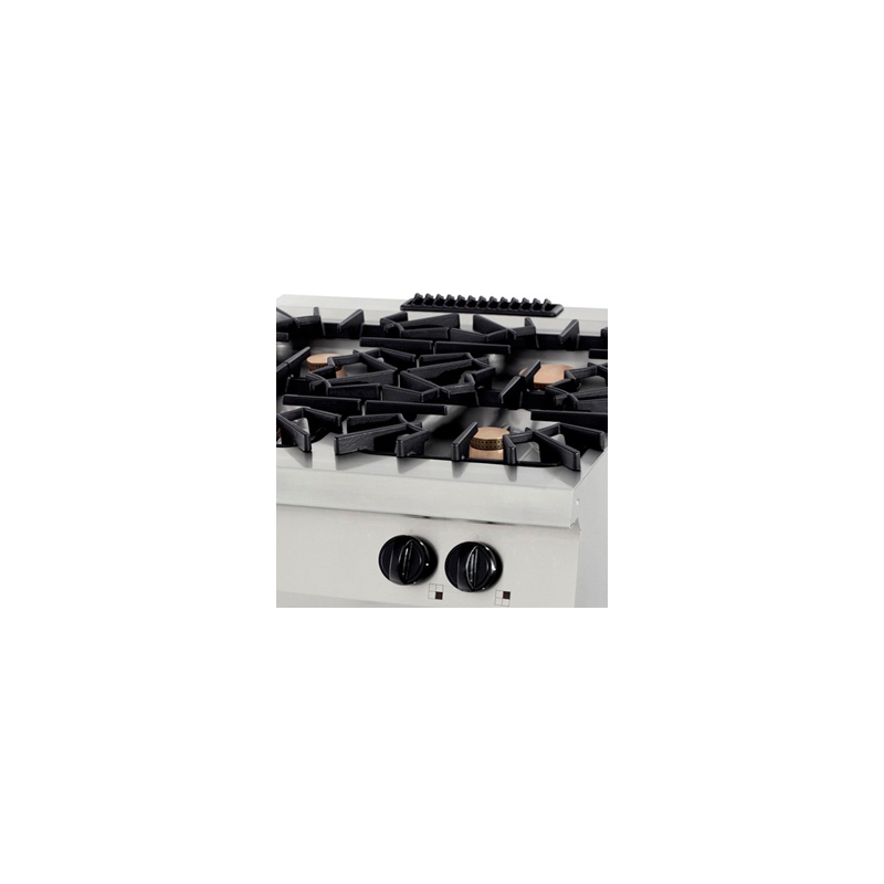 Premium pliit – 4 põletit – kaheosaline – 90 cm sügav – 40 kW – gaas