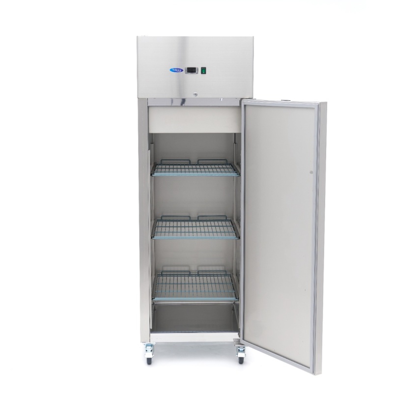Külmik – 600 L – 3 reguleeritavat riiulit (2/1 GN) – roostevaba – ratastel