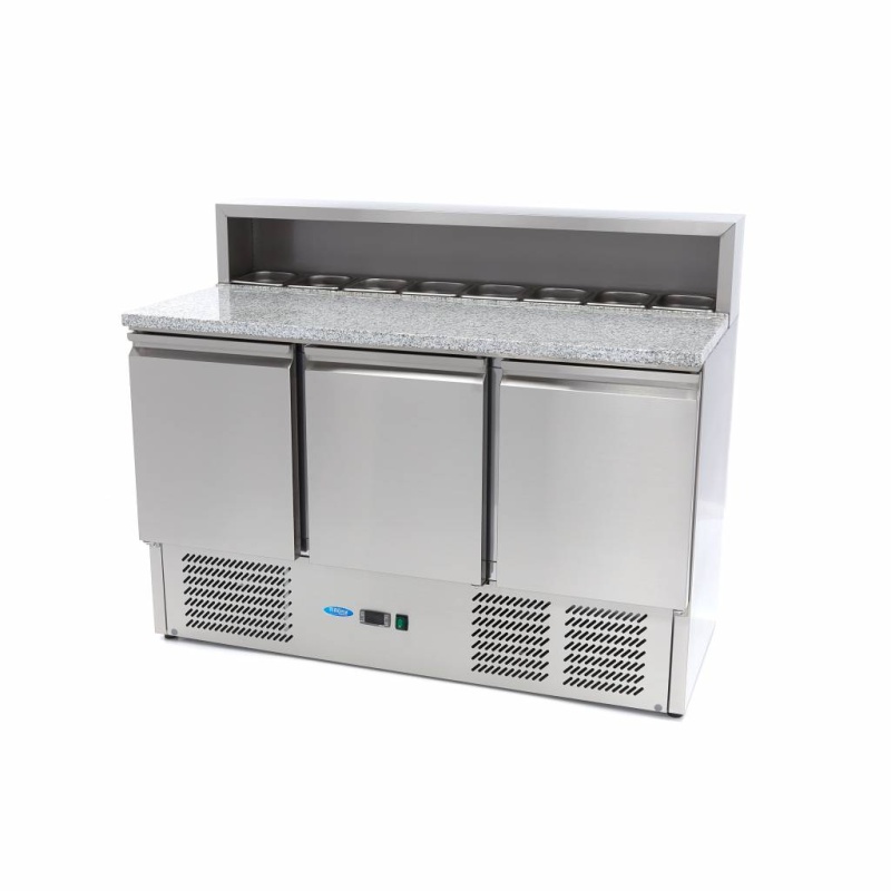 Pitsa külmtöölaud 137 cm – 8 x 1/6 GN