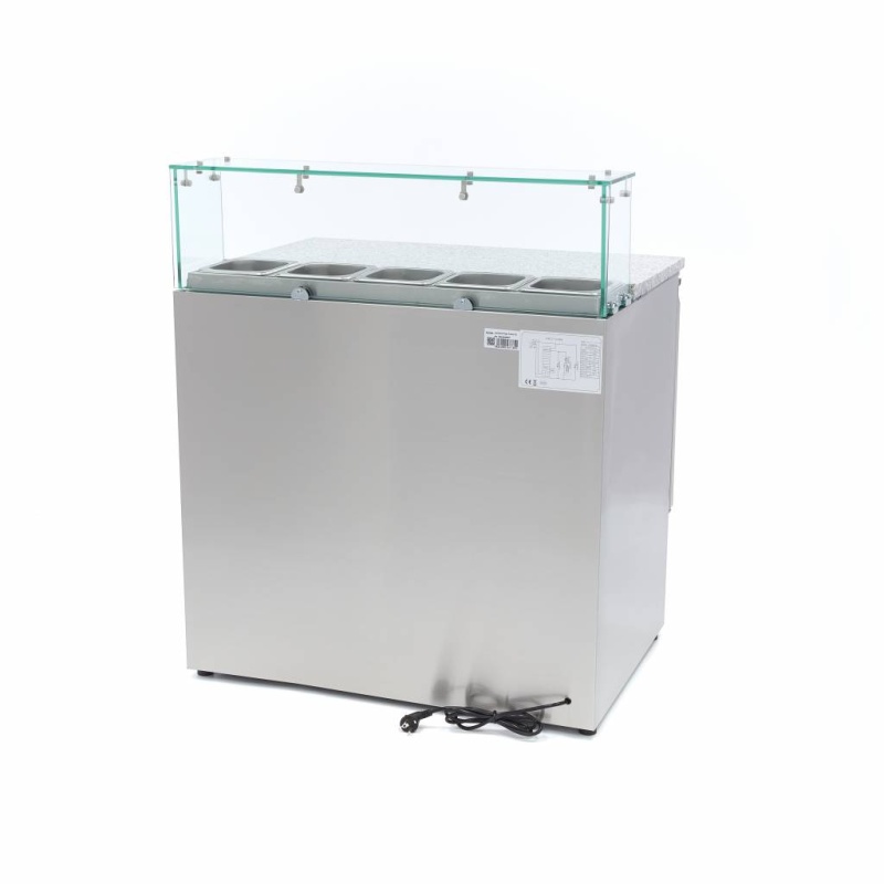 Pitsa külmtöölaud 90 cm – 5 x 1/6 GN