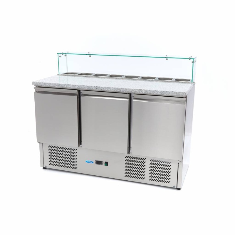Pitsa külmtöölaud 137 cm – 8 x 1/6 GN