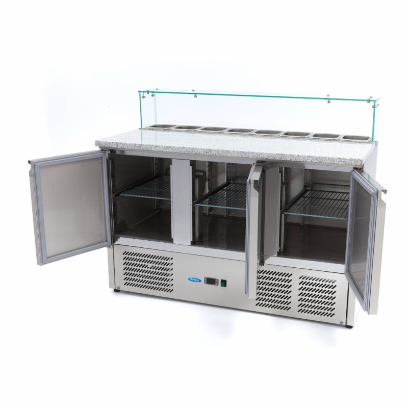 Pitsa külmtöölaud 137 cm – 8 x 1/6 GN