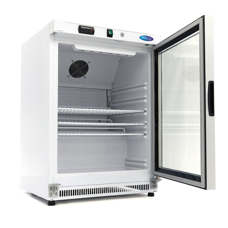 Külmik – 200 L – valge – klaasuksega