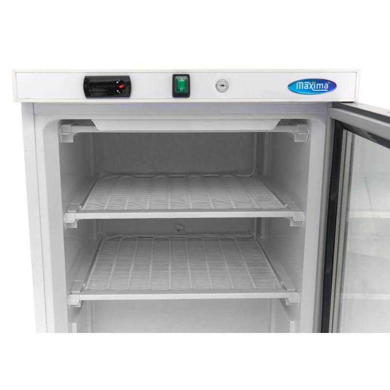 Sügavkülmik – 200 L – valge – klaasuksega