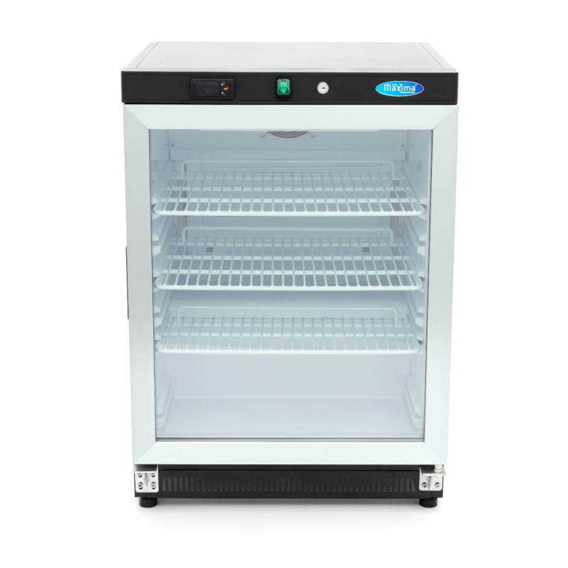 Külmik – 200 L – must – klaasuksega