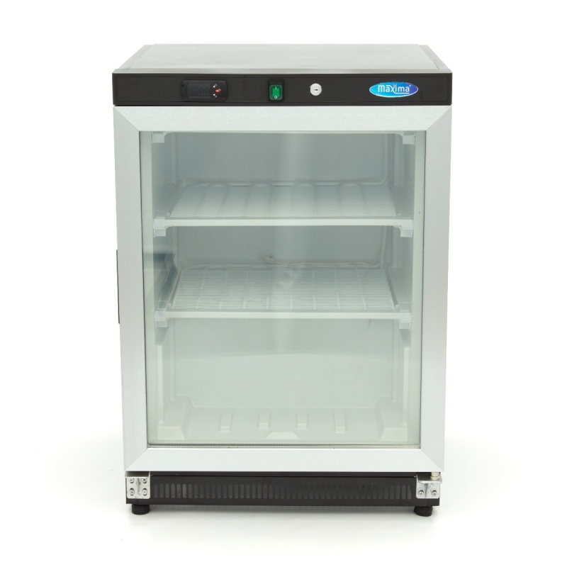 Sügavkülmik – 200 L – must – klaasuksega