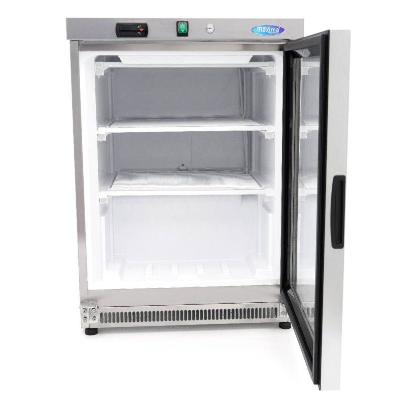 Sügavkülmik – 200 L – roostevaba – klaasuksega