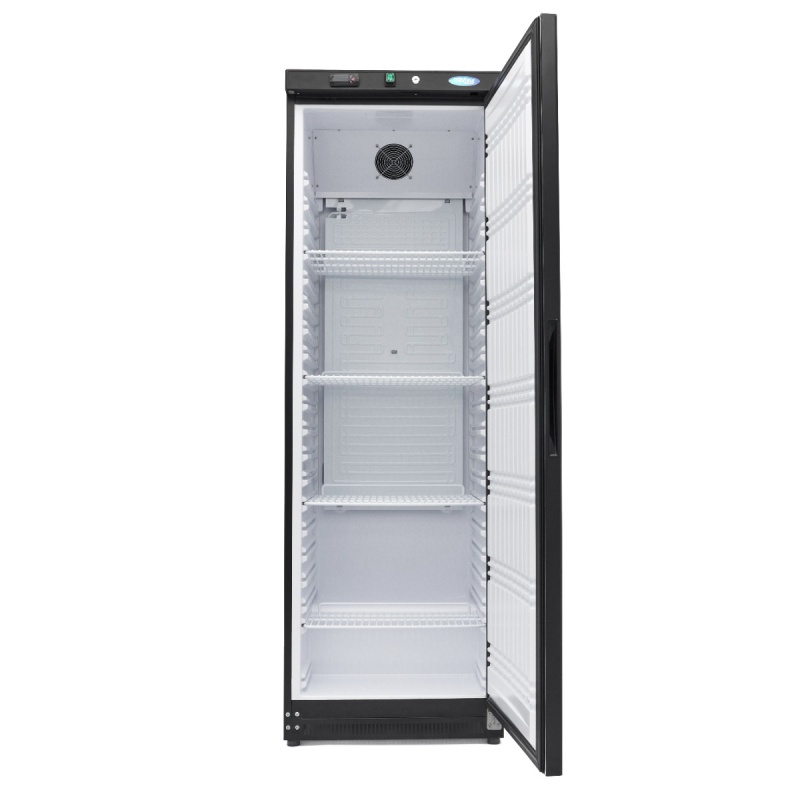 Külmik – 400 L – 4 reguleeritavat riiulit – must