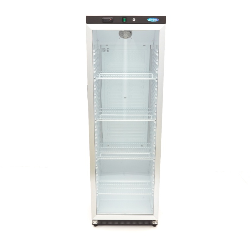 Külmik – 400 L – must – klaasuksega