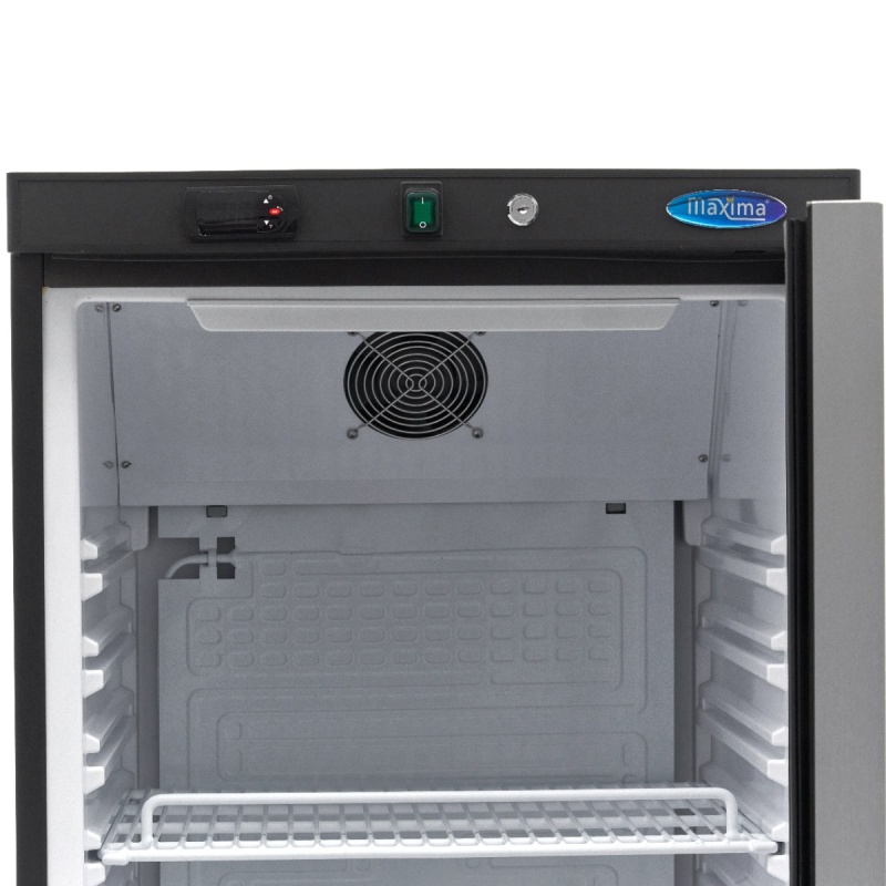 Külmik – 400 L – must – klaasuksega