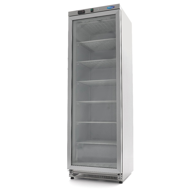 Sügavkülmik – 400 L – roostevaba – klaasuksega