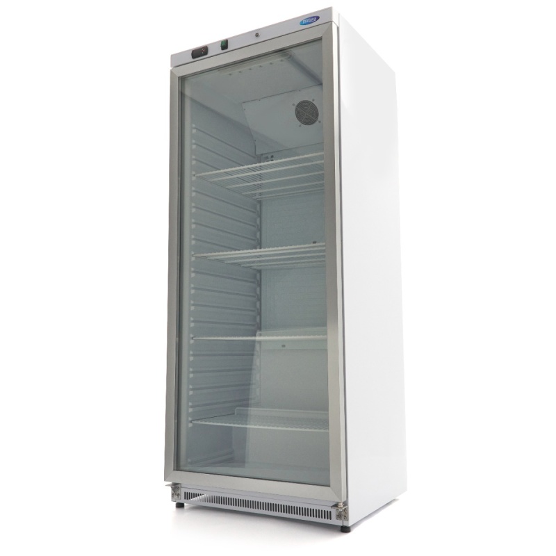 Külmik – 600 L – valge – klaasuksega