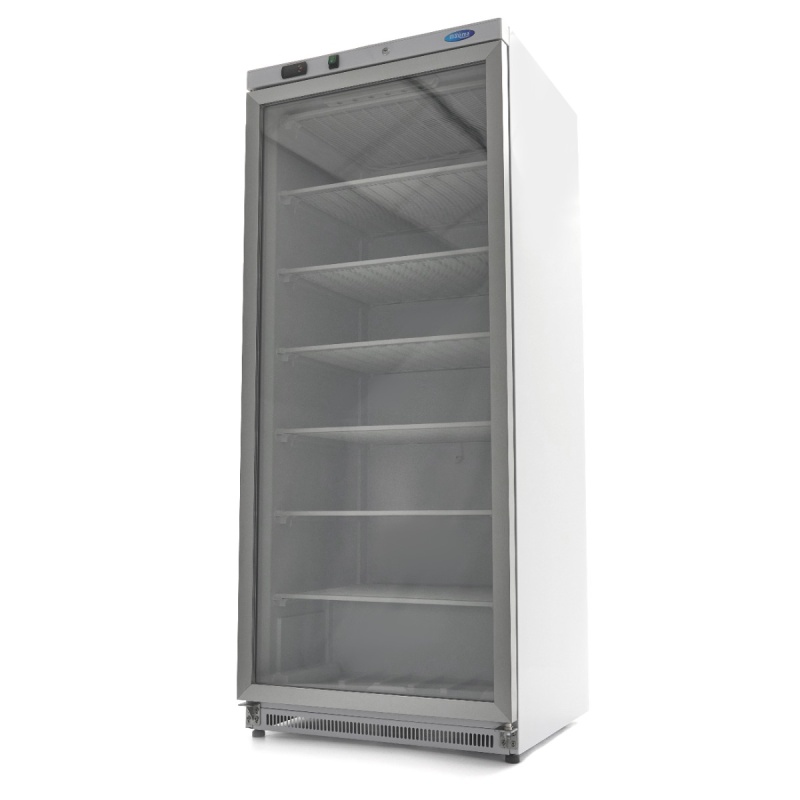 Sügavkülmik – 600 L – valge – klaasuksega