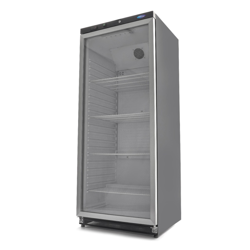 Külmik – 600 L – must – klaasuksega