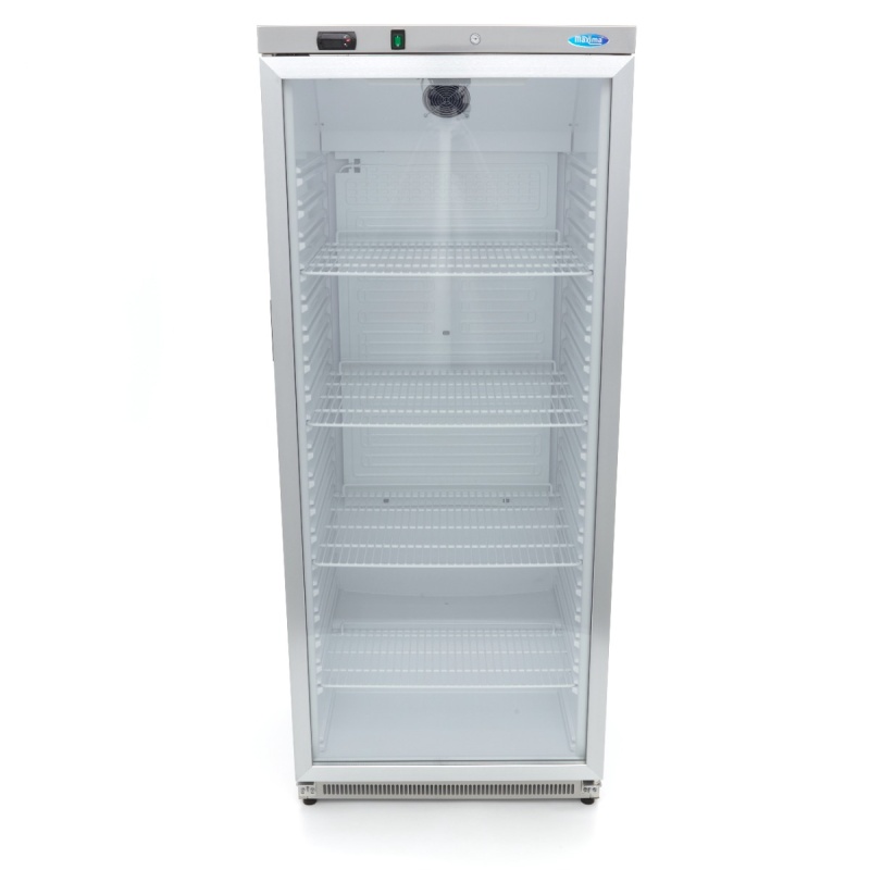 Külmik – 600 L – roostevaba – klaasuksega