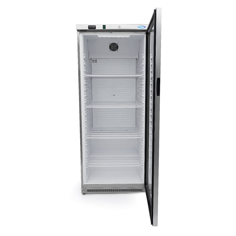 Külmik – 600 L – roostevaba – klaasuksega