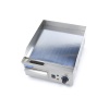Grillplaat – sile kroom – 36 cm – rasvakogumisalusega