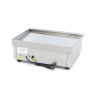 Grillplaat – sile kroom – 55 cm – rasvakogumisalusega