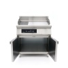 Induktsioon-grillplaat 700 – sile ja sooneline – 10000 W – topelt – alusega