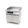 Induktsioon-grillplaat 700 – sile ja sooneline – 10000 W – topelt – alusega