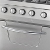 Heavy-duty pliit – 4 põletit – kaheosaline – 70 cm sügav – 37 kW – gaas ahjuga