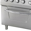 Heavy-duty pliit – 4 põletit – kaheosaline – 70 cm sügav – 37 kW – gaas ahjuga