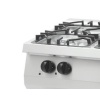 Heavy-duty pliit – 4 põletit – kaheosaline – 70 cm sügav – 27 kW – gaas