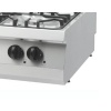Heavy-duty pliit – 4 põletit – kaheosaline – 70 cm sügav – 27 kW – gaas