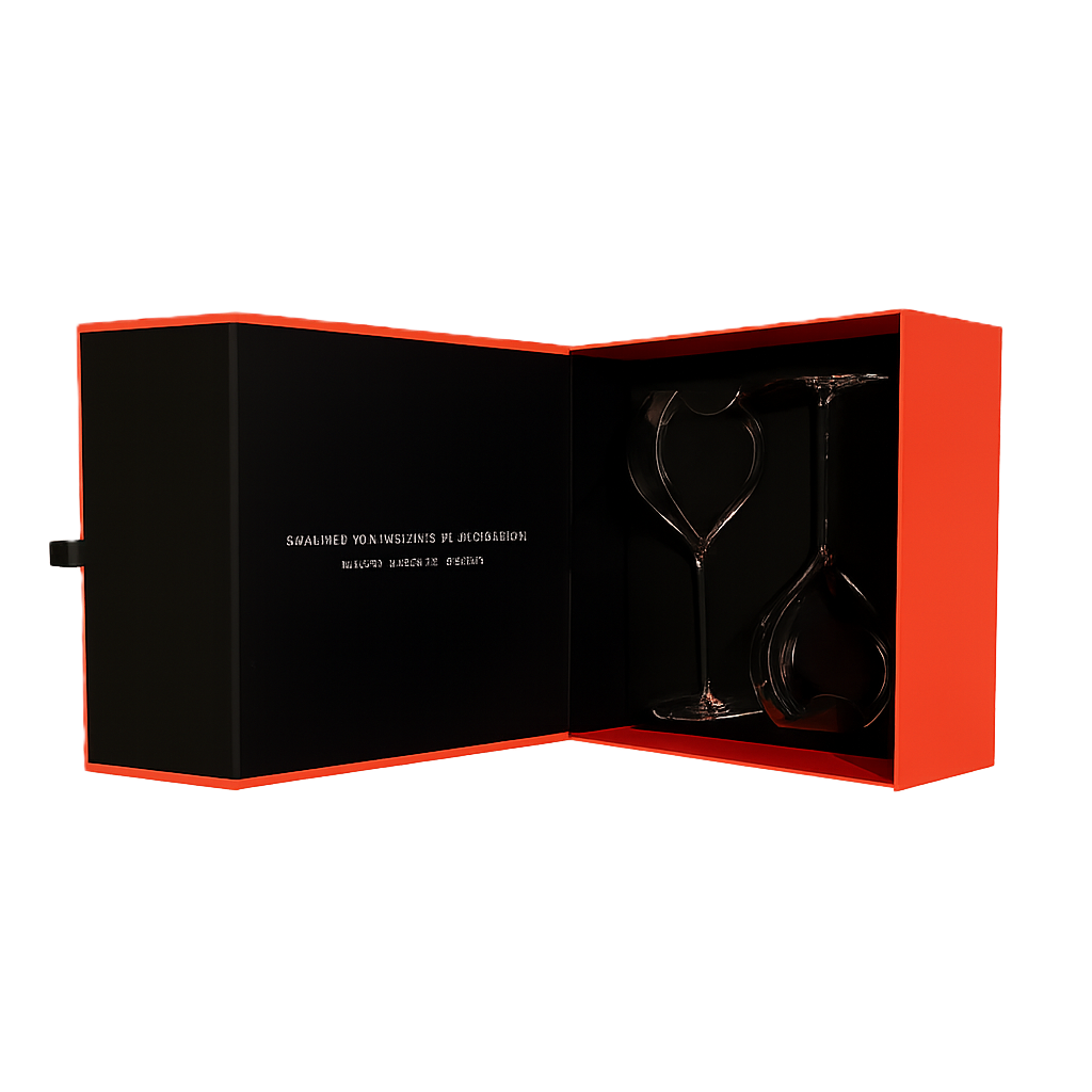 Šampanjaklaaside komplekt kinkekarbis, 2 tk, 450 ml