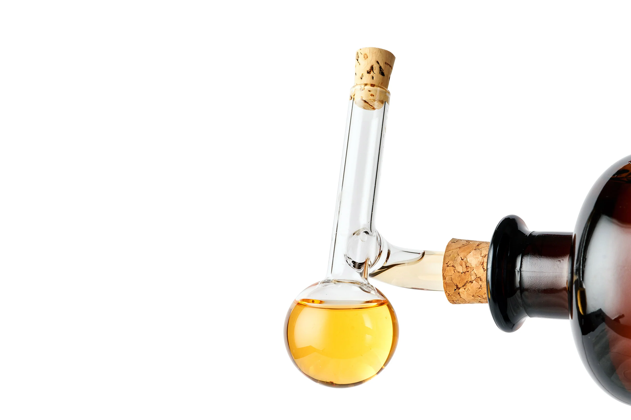 Vintage klaasist pudelivalaja, 20 ml