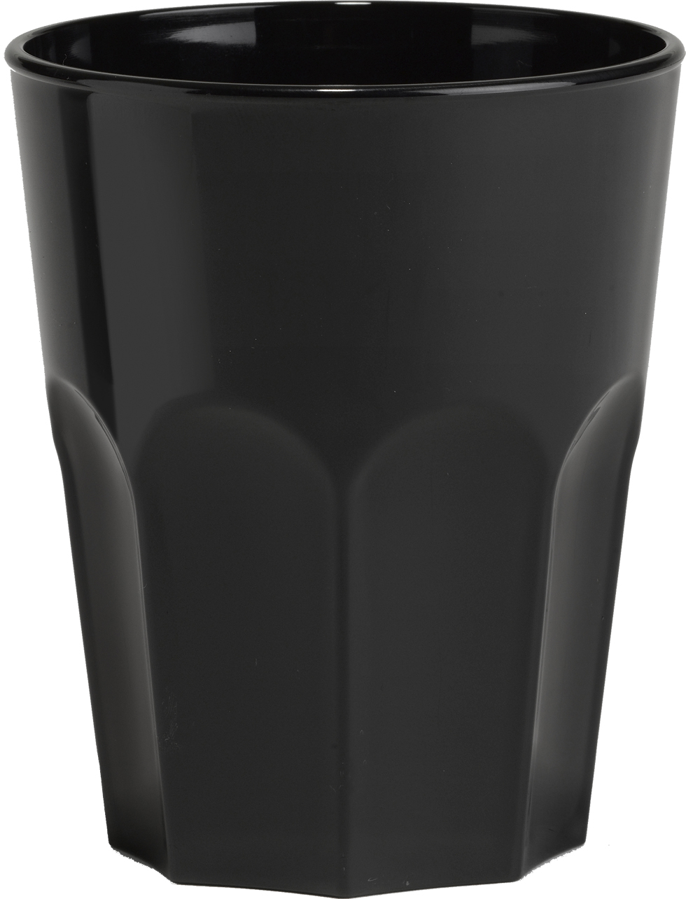 Joogiklaas Rox, must, 300 ml, PP, 8 tk