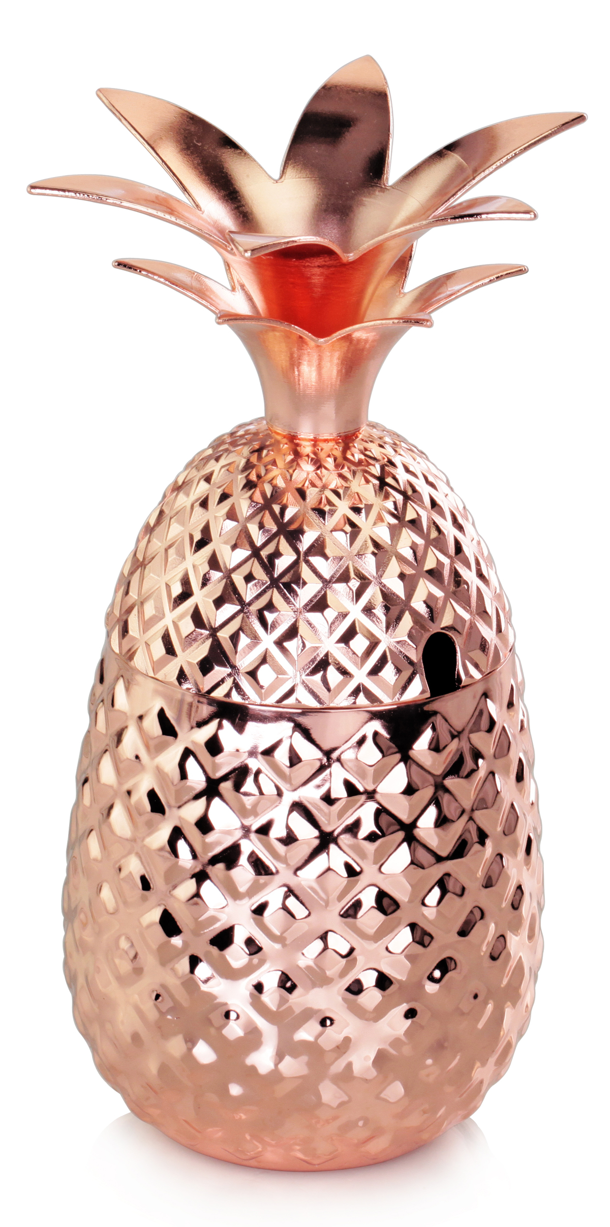 Ananassikujuline kokteilišeiker, vaskne, 475 ml