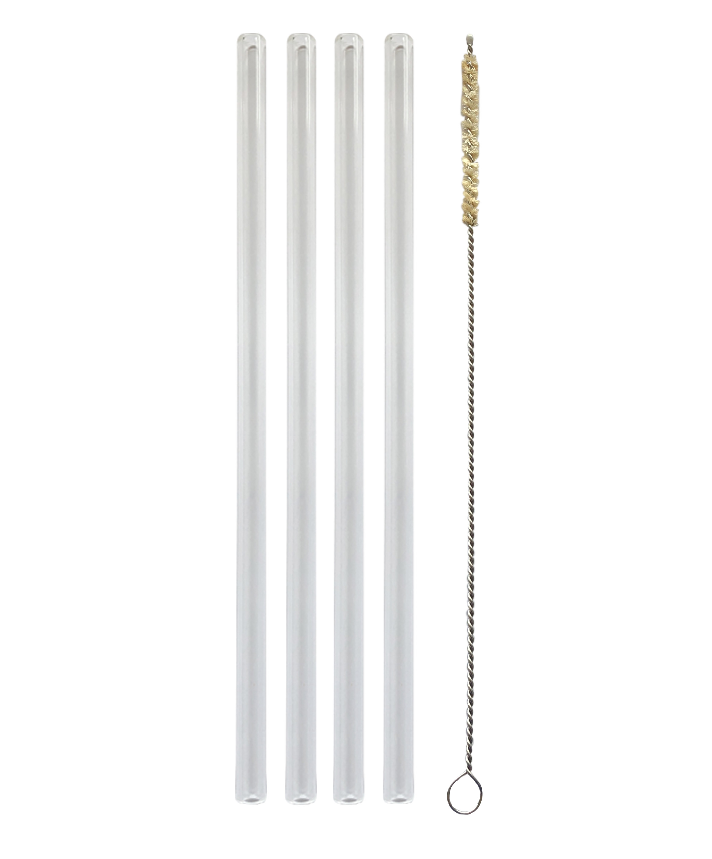 Klaasist joogikõrred, 14 cm, 4 tk