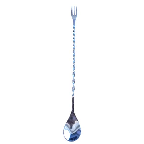 Baarilusikas kahvliga 28 cm
