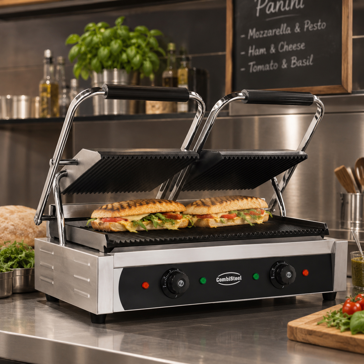 Topelt kontaktgrill