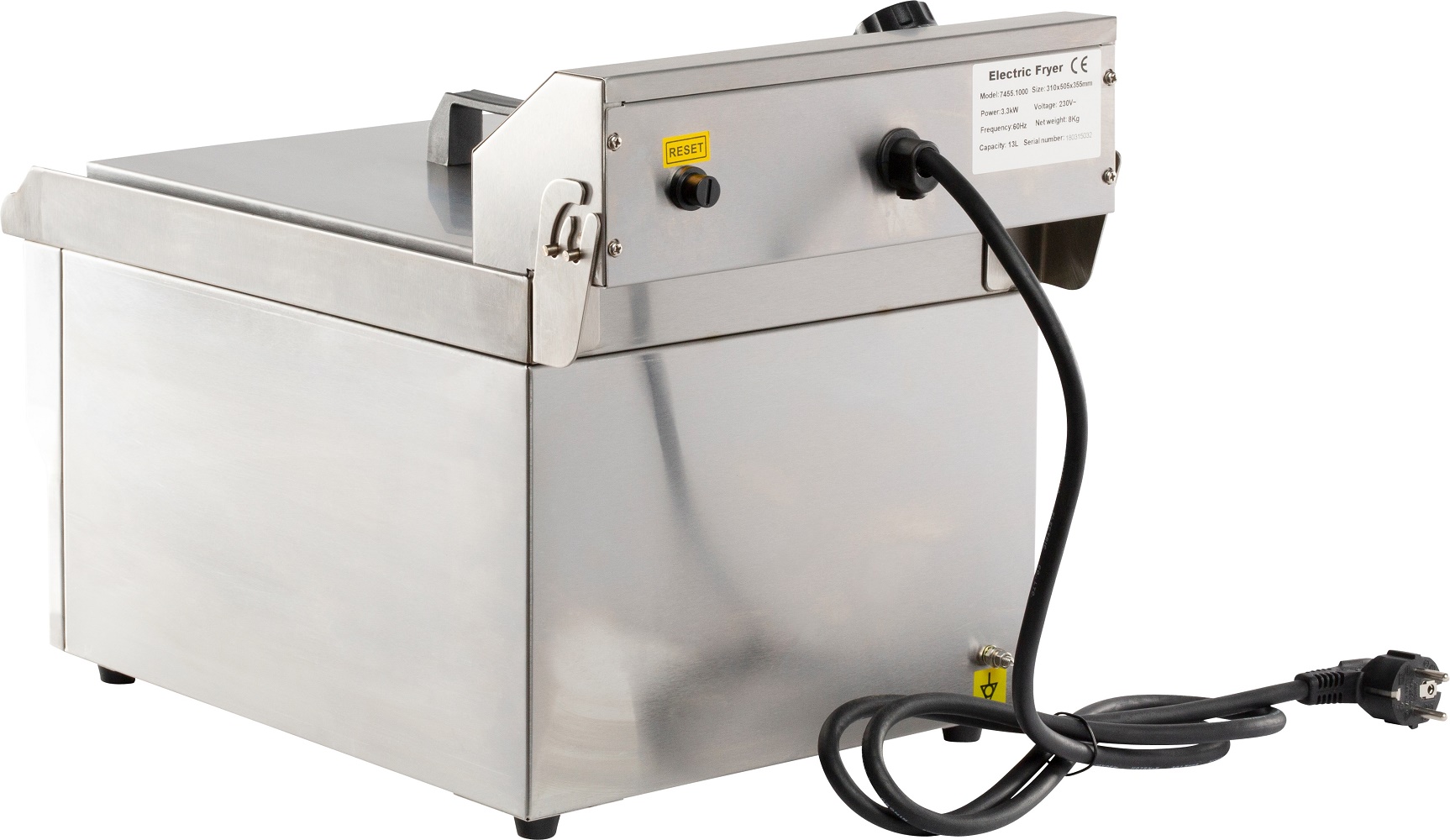Lauapealne elektrifritüür, 8 l