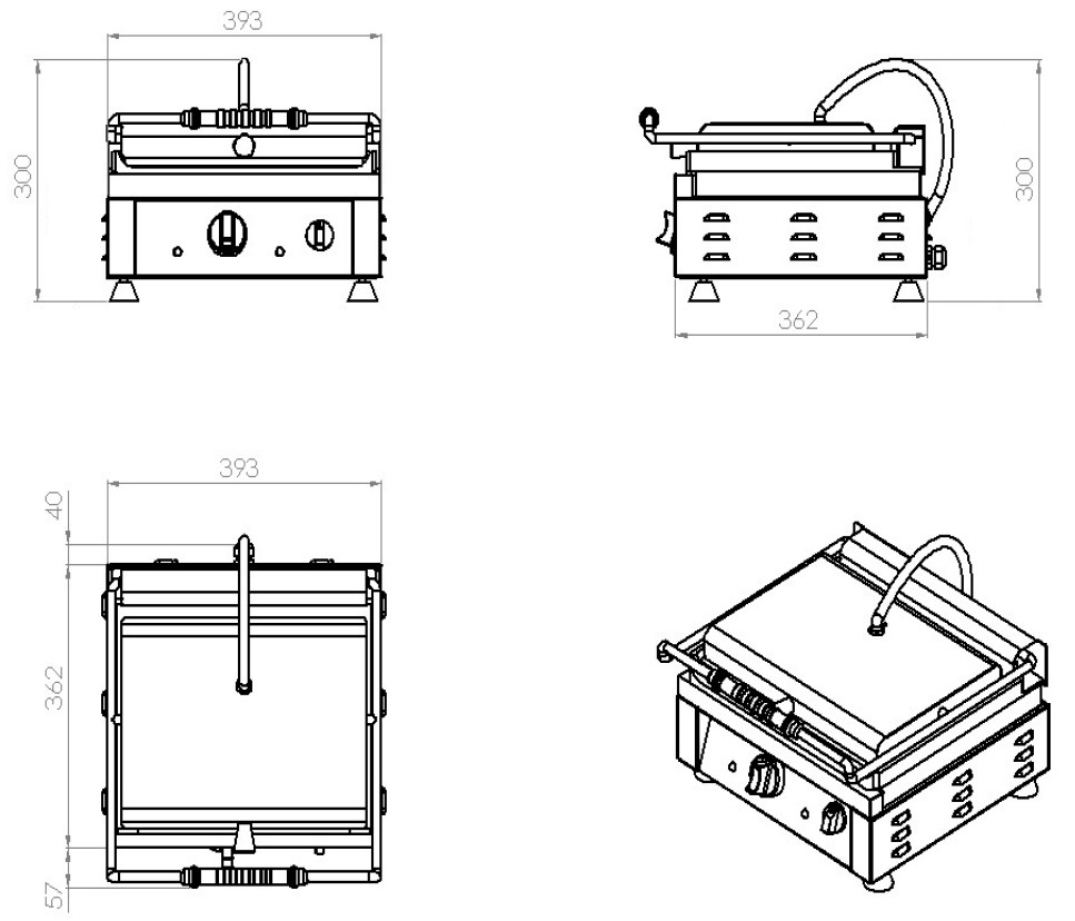 Sile kontaktgrill